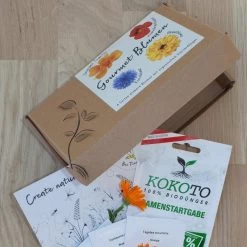 Blumensamen-Set Gourmet Blumen, Essbar, Bienenfreundlich, Dekorativ -Pflanzen Paradies Verkauf 0710403583 Blumensamen Set Gourmet Blumen 4essbare Sorten mit organ Duenger 3 60482