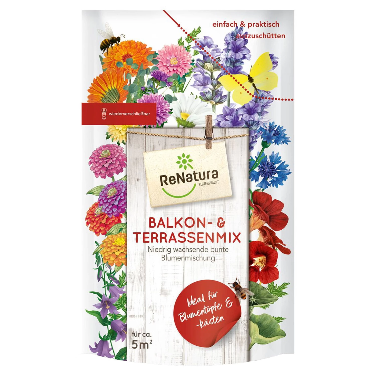 Saatgut 'Balkon- & Terrassenmix', 275 G, Für Ca. 5 Qm 3 Saatgut 'Balkon- & Terrassenmix', 275 G, Für Ca. 5 Qm