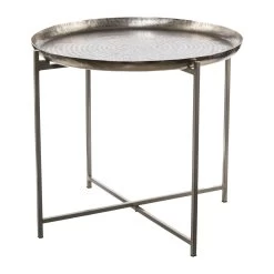 Teller Intarsia, Auf Rack, Aluminium, In Silber