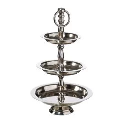 Etagere, Basic, Aluminium, 3 Ebenen, Silber