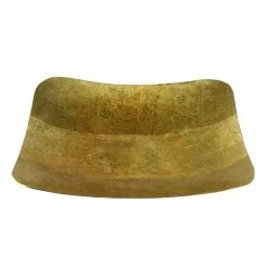 Schale, Aluminium, In Gold, L: 35 Cm