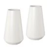 Vase Bilbao, 2er-Set, Keramik, Weiß, 12,5 X 12,5 X 20,5 Cm -Pflanzen Paradies Verkauf 0810404847 Keramik Vase BILBAO weiss 1 80143