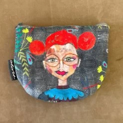 Beutel Mit Reißverschluss, Bunt, Baumwolle, 13,5 X 17 Cm