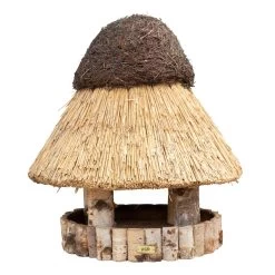 Kölle Vogelhaus „Föhr“ Klein Mit Reetdach, Birke Natur, 68 Cm Hoch