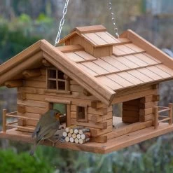 Vogelfutterhaus 'Almhütte 2.0', Braun, Holz 12 Vogelfutterhaus 'Almhütte 2.0', Braun, Holz -Pflanzen Paradies Verkauf 0910101449 Vogelfutterhaus Almhuette 2 96587