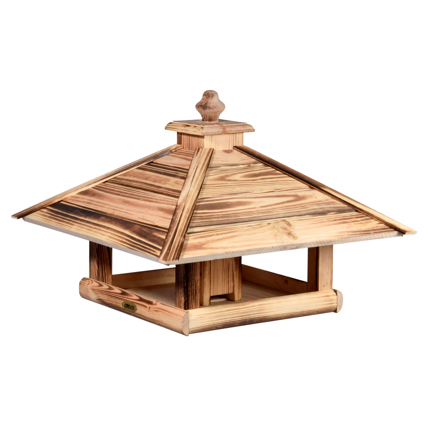 Kiefer-Vogelhaus 'Heat', Geflammt, 49 X 49 X 39 Cm 4 Kiefer-Vogelhaus 'Heat', Geflammt, 49 X 49 X 39 Cm – Bild 2