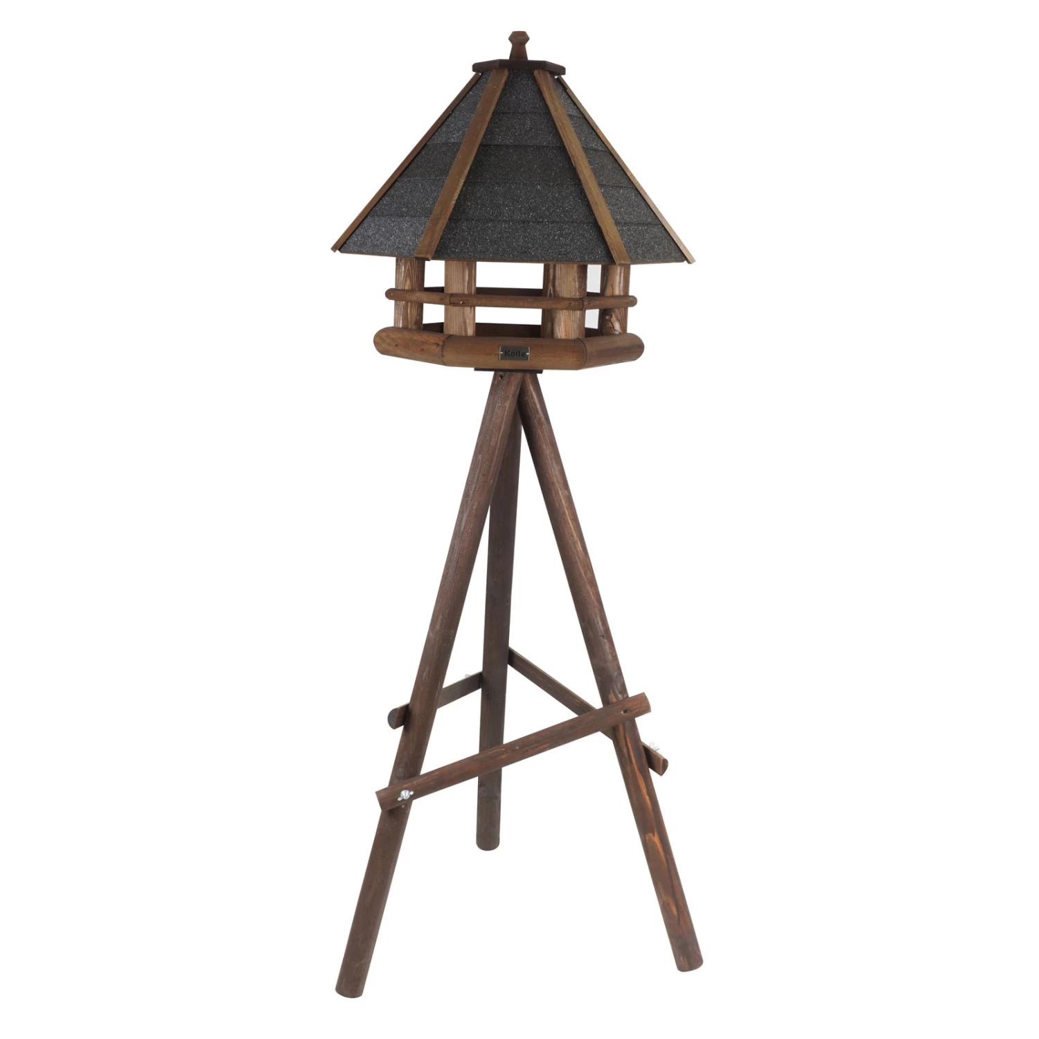 Futterhaus Mit Ständer, Braun, 59 X 55 X 105 Cm 3 Futterhaus Mit Ständer, Braun, 59 X 55 X 105 Cm