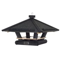 Futterspender, Schwarz, 36 X 36 X H 27/29 Cm