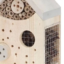 Insektenhotel, Kieferholz, Natur, Geflammt, 18 X 15 X 27 Cm -Pflanzen Paradies Verkauf 0910160182 Insektenhotel Kiefer natur L zoom 117862