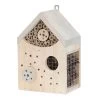 Insektenhotel, Kieferholz, Natur, Geflammt, 18 X 15 X 27 Cm -Pflanzen Paradies Verkauf 0910160182 Insektenhotel Kiefer natur L18xB15xH27cm 85218