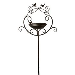 Vogeltränke Am Stab, Braun, Höhe Ca. 157 Cm