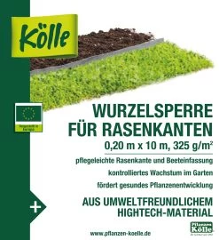 Kölle Wurzelsperre Für Rasen 0,2x10 M -Pflanzen Paradies Verkauf 0910301208 Koelle Wurzelsperre Rasen 0 2x10m 5 50027