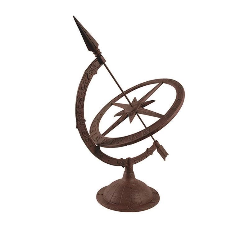 Sonnenuhr Aus Gußeisen, Ca. 47x35x54,5 Cm 3 Sonnenuhr Aus Gußeisen, Ca. 47x35x54,5 Cm