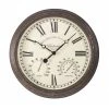 Bickerton Wanduhr Und Thermometer, 38 Cm, Witterungsbeständig, Vielseitig -Pflanzen Paradies Verkauf 0910500392 Bickerton Wanduhr u Thermometer 38cm 61757