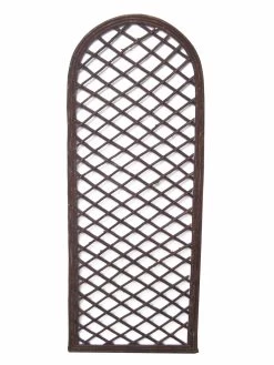Weidenspalier Mit Rahmen Rund, 180x60 Cm