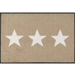 Kleen-Tex Fußmatte "Stars" Sand, 50 X 75 Cm