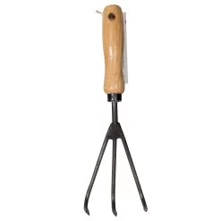 Krumpholz Grubber, 3 Zinken, Geschmiedet, Mit Eschengriff, 29 X 9 Cm -Pflanzen Paradies Verkauf 0920101068 Grubber 3Zinken geschmiedet mit Eschengriff 14cm 2 75558
