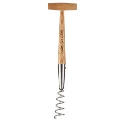 Löwenzahnzieher, Edelstahl, Eschenholz