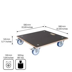 Multi Roller Maxi GRIP, 300 Kg Tragkraft, Holz, Ca. 58 X 58 X 15 Cm -Pflanzen Paradies Verkauf 0920600405 multi roller maxi grip eckig 4 116647