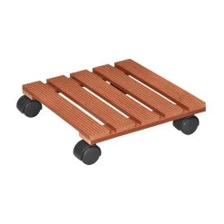 Wagner Multi Pflanzenroller Aus WPC, Terracottafarben, Ca. 29x29 Cm