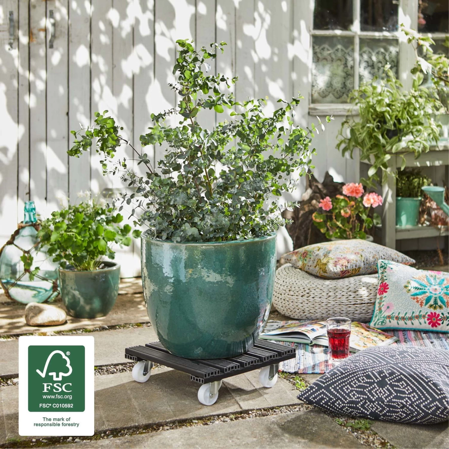 Multi Roller WPC, 120 Kg Tragkraft, Ca. 39 X 39 X 11 Cm 4 Multi Roller WPC, 120 Kg Tragkraft, Ca. 39 X 39 X 11 Cm – Bild 2