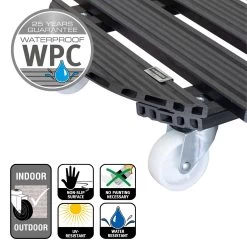 Multi Roller WPC, 120 Kg Tragkraft, Ca. 50 X 50 X 11 Cm -Pflanzen Paradies Verkauf 0920600471 multi roller wpc anthrazit 5 116663