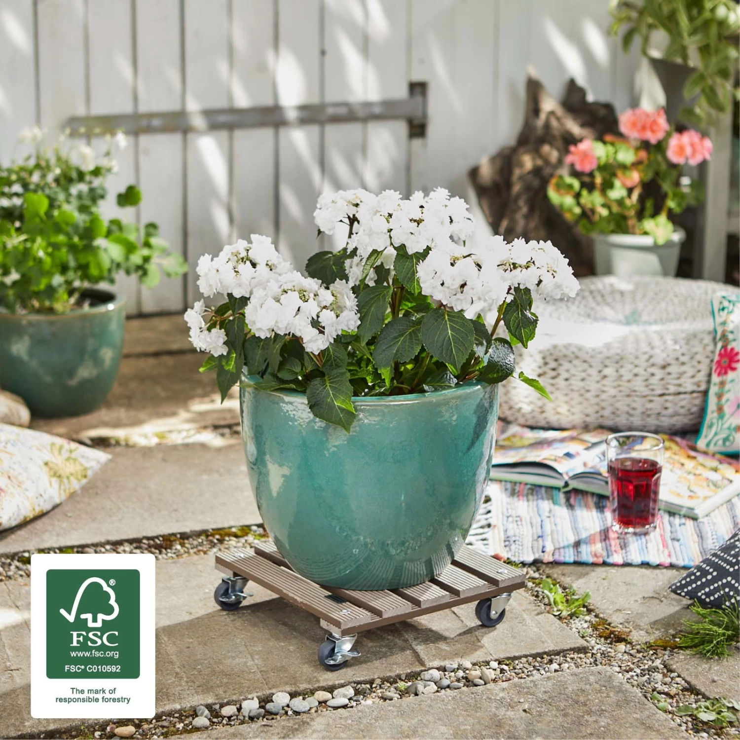 Multi Roller WPC, Tragkraft 80 Kg, Ca. 7 X 29 X 29 Cm 4 Multi Roller WPC, Tragkraft 80 Kg, Ca. 7 X 29 X 29 Cm – Bild 2