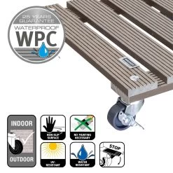 Multi Roller WPC, Tragkraft 80 Kg, Ca. 7 X 29 X 29 Cm 10 Multi Roller WPC, Tragkraft 80 Kg, Ca. 7 X 29 X 29 Cm -Pflanzen Paradies Verkauf 0920600506 multi roller wpc taupe 5 116687