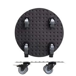 Pflanzenroller 'Alaska', Tragkraft 150 Kg, Anthrazit, Alu, 7 X 30 X 30 Cm -Pflanzen Paradies Verkauf 0920600518 pflanzenroller alaska 1 116733