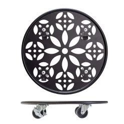 Pflanzenroller GH0936/0937, Tragkraft 100 Kg, Schwarz, Ø 30 Cm -Pflanzen Paradies Verkauf 0920600520 pflanzenroller 6 116740