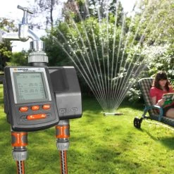 Bewässerungscomputer, Gardena, 2 Gartenbereiche, 3 Vorgänge Täglich -Pflanzen Paradies Verkauf 0930101137 Bewaesserungscomputer MultiControl duo 1 61569