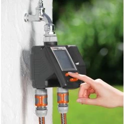 Bewässerungscomputer, Gardena, 2 Gartenbereiche, 3 Vorgänge Täglich -Pflanzen Paradies Verkauf 0930101137 Bewaesserungscomputer MultiControl duo 3 61567