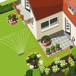 Wasserverteiler, Gardena, Bis 6 Anschlussgeräte, Für Bewässerungscomputer -Pflanzen Paradies Verkauf 0930101138 Wasserverteiler automatic 9 61554