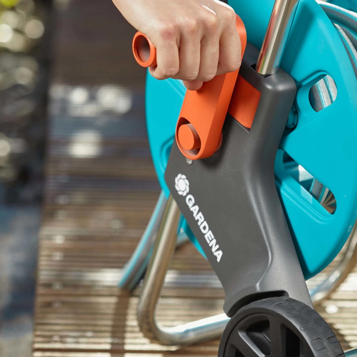 Schlauchwagen AquaRoll S, Gardena, Schlauchlängen Bis 15 M 6 Schlauchwagen AquaRoll S, Gardena, Schlauchlängen Bis 15 M – Bild 4