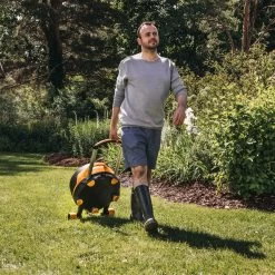 Fiskars Schlauchwagen Waterwheel Automatik XL, Für ½'-5/8", Schlauchdüse, Rasenspieß, Schwarz-orange -Pflanzen Paradies Verkauf 0930200501 Schlauchwagen Automatik XL mit Raedern 360 4 78977