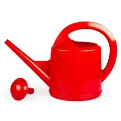 Stöckli Gießkanne, Rot, Mit Brausekopf, Kunststoff