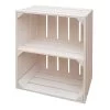 Holzkiste Mit Regal, Hoch, 40 X 50 X 30 Cm -Pflanzen Paradies Verkauf 0940700240 Holzregal Standard hoch neu weiss 40x50x30cm 70114