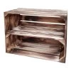 Holzkiste Mit Regal, Quer, 50 X 30 X 40 Cm 2 Holzkiste Mit Regal, Quer, 50 X 30 X 40 Cm -Pflanzen Paradies Verkauf 0940700245 Holzregal Standard Quer neu geflammt 50x40x30cm 70719