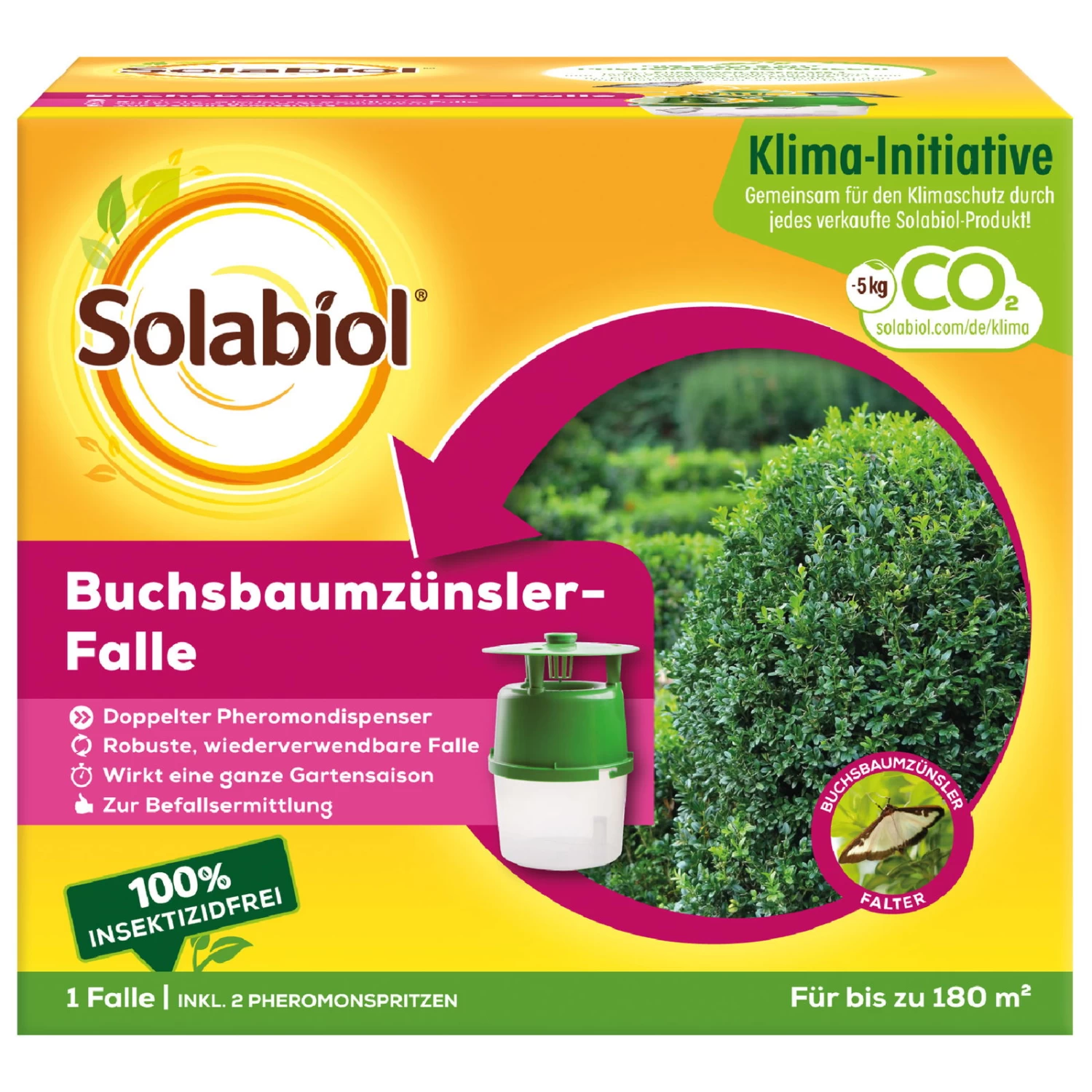 Solabiol Buchsbaumzünsler-Falle, Ausreichend Für Bis Zu 180 M² 3 Solabiol Buchsbaumzünsler-Falle, Ausreichend Für Bis Zu 180 M²