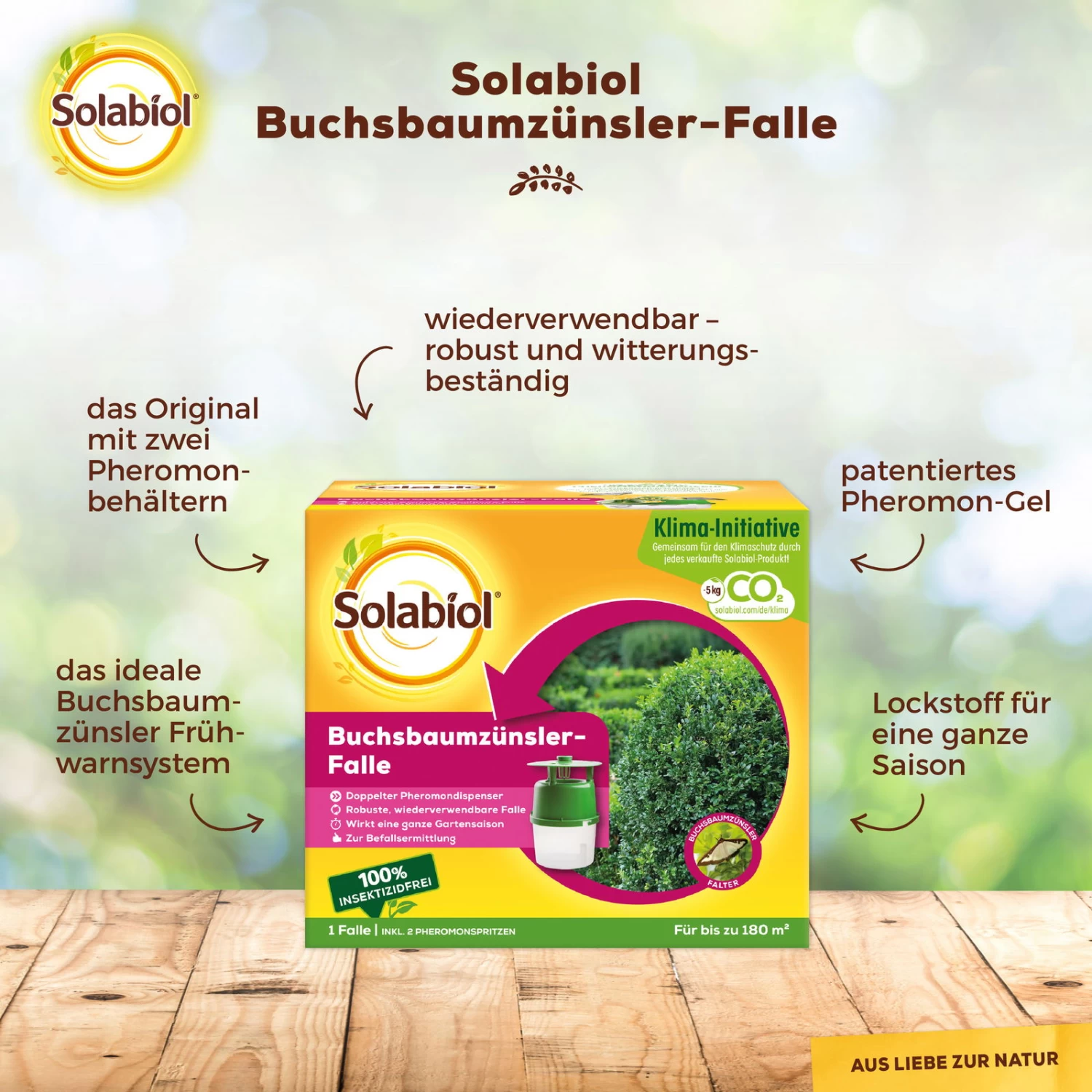 Solabiol Buchsbaumzünsler-Falle, Ausreichend Für Bis Zu 180 M² 4 Solabiol Buchsbaumzünsler-Falle, Ausreichend Für Bis Zu 180 M² – Bild 2