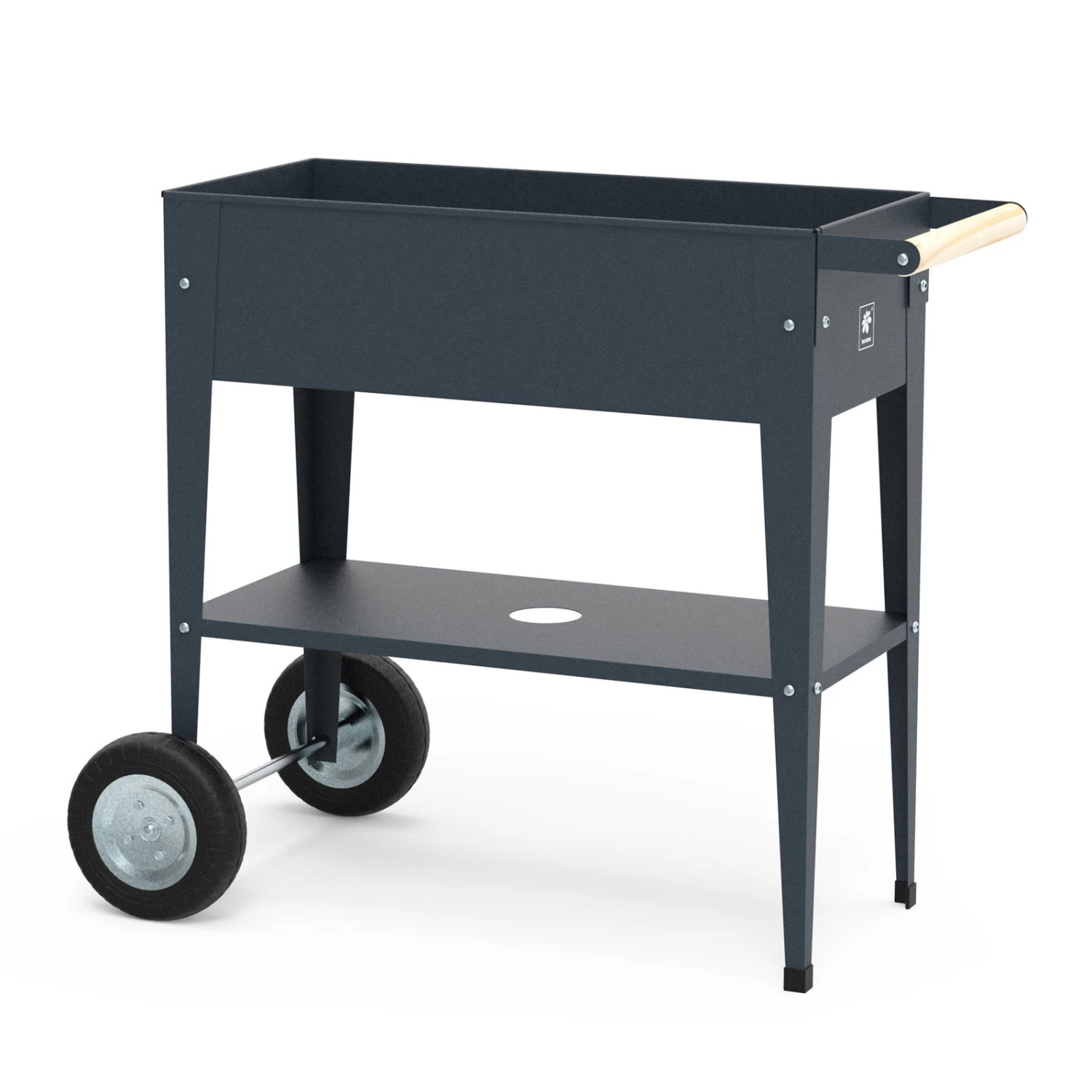 Hochbeet-Trolley Mit Rädern, Anthrazit, Metall, 75 X 35 X 80 Cm, 47 L 4 Hochbeet-Trolley Mit Rädern, Anthrazit, Metall, 75 X 35 X 80 Cm, 47 L – Bild 2