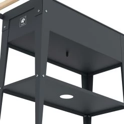 Hochbeet-Trolley Mit Rädern, Anthrazit, Metall, 75 X 35 X 80 Cm, 47 L 22 Hochbeet-Trolley Mit Rädern, Anthrazit, Metall, 75 X 35 X 80 Cm, 47 L -Pflanzen Paradies Verkauf 0980250141 Urban Garden Trolly auf Raedern anthrazit 4 84498
