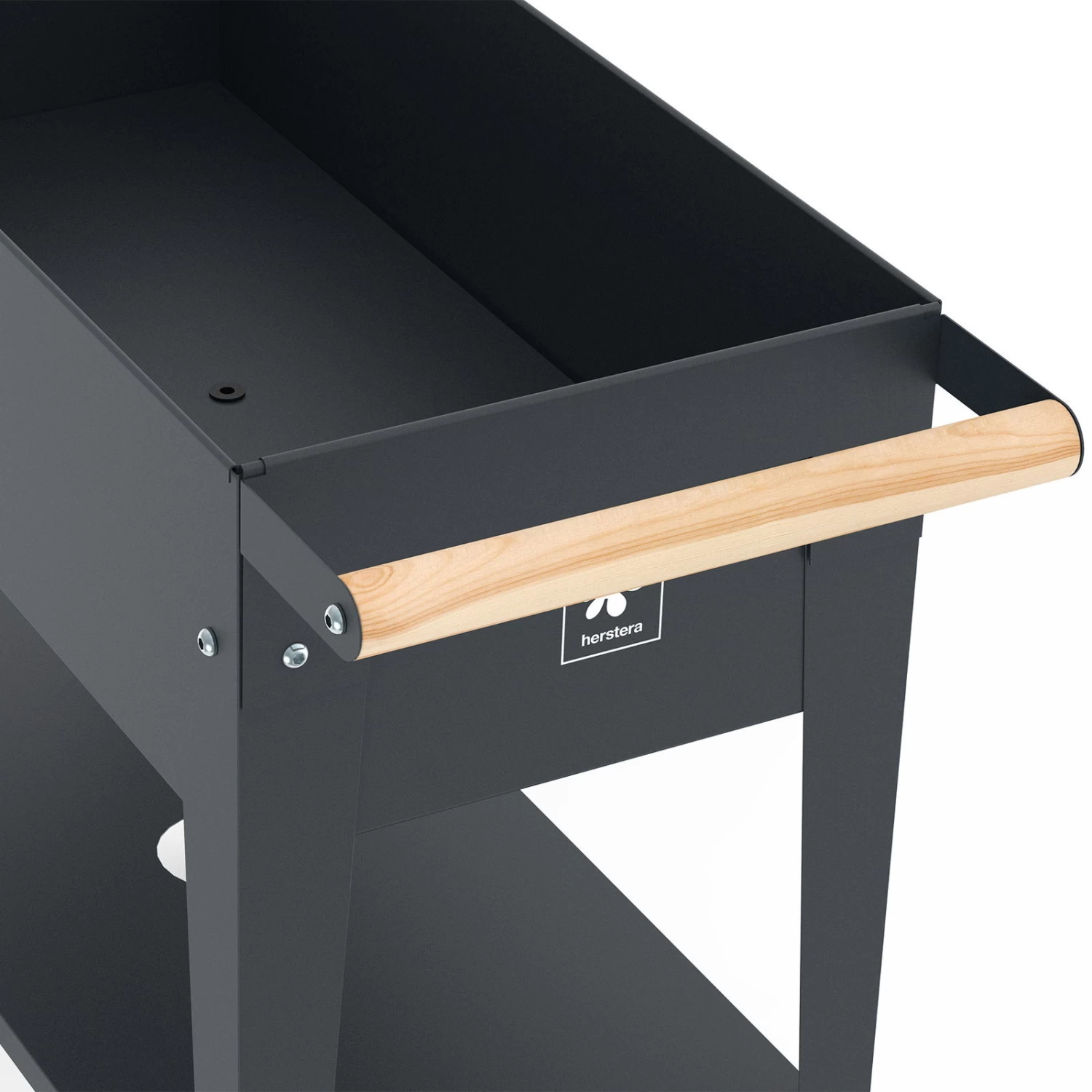 Hochbeet-Trolley Mit Rädern, Anthrazit, Metall, 75 X 35 X 80 Cm, 47 L 7 Hochbeet-Trolley Mit Rädern, Anthrazit, Metall, 75 X 35 X 80 Cm, 47 L – Bild 5