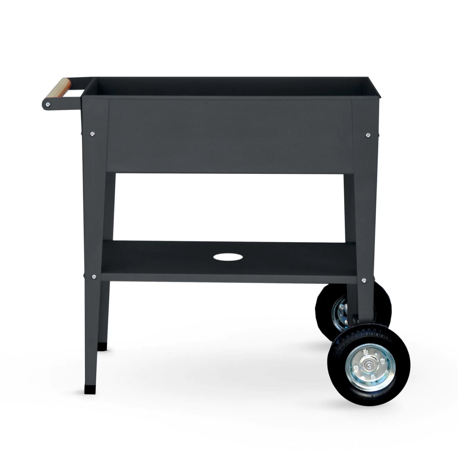 Hochbeet-Trolley Mit Rädern, Anthrazit, Metall, 75 X 35 X 80 Cm, 47 L 6 Hochbeet-Trolley Mit Rädern, Anthrazit, Metall, 75 X 35 X 80 Cm, 47 L – Bild 4