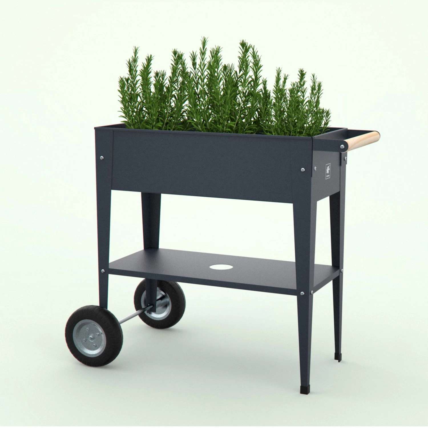 Hochbeet-Trolley Mit Rädern, Anthrazit, Metall, 75 X 35 X 80 Cm, 47 L 15 Hochbeet-Trolley Mit Rädern, Anthrazit, Metall, 75 X 35 X 80 Cm, 47 L – Bild 13