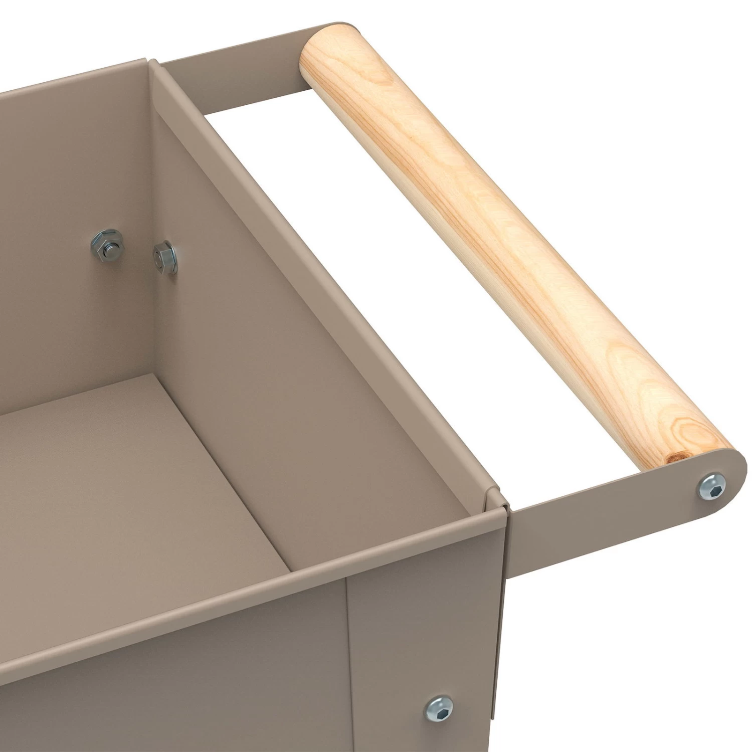 Hochbeet-Trolley Mit Rädern, Taupe, Metall, 75 X 35 X 80 Cm, 47 L 9 Hochbeet-Trolley Mit Rädern, Taupe, Metall, 75 X 35 X 80 Cm, 47 L – Bild 7