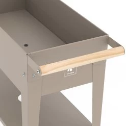 Hochbeet-Trolley Mit Rädern, Taupe, Metall, 75 X 35 X 80 Cm, 47 L 15 Hochbeet-Trolley Mit Rädern, Taupe, Metall, 75 X 35 X 80 Cm, 47 L -Pflanzen Paradies Verkauf 0980250143 Urban Garden Trolly auf Raedern taupe 5 84523