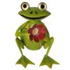 Metall-Frosch Mit Blume, 22 X 19 X 19 Cm 2 Metall-Frosch Mit Blume, 22 X 19 X 19 Cm -Pflanzen Paradies Verkauf 0980306353 Koelle Frosch mit Blume sitzend 107071