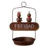 Eisen-Vogelbad 'Freibad', Rost, 28 X 21,5 X H 39,5 Cm -Pflanzen Paradies Verkauf 0980306543 Vogelbad Freibad rost Eisen 109986