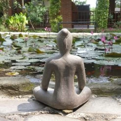 Steinguss Gartenornament 'Yoga', Natur, 26 X 18 X 31 Cm 9 Steinguss Gartenornament 'Yoga', Natur, 26 X 18 X 31 Cm -Pflanzen Paradies Verkauf 0980306816 steinguss gartenornament yoga 4 123352